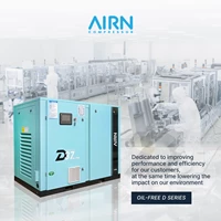 Air Compressor Screw Kompresor Udara Bebas Oli AIRN Compressor D37 Oil Free